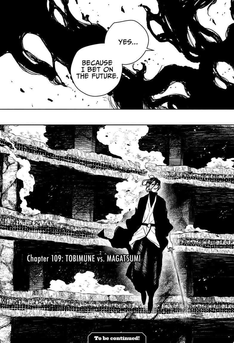 Kagurabachi Manga Chapter 109 page 19 - Tobimune vs. Magatsumi