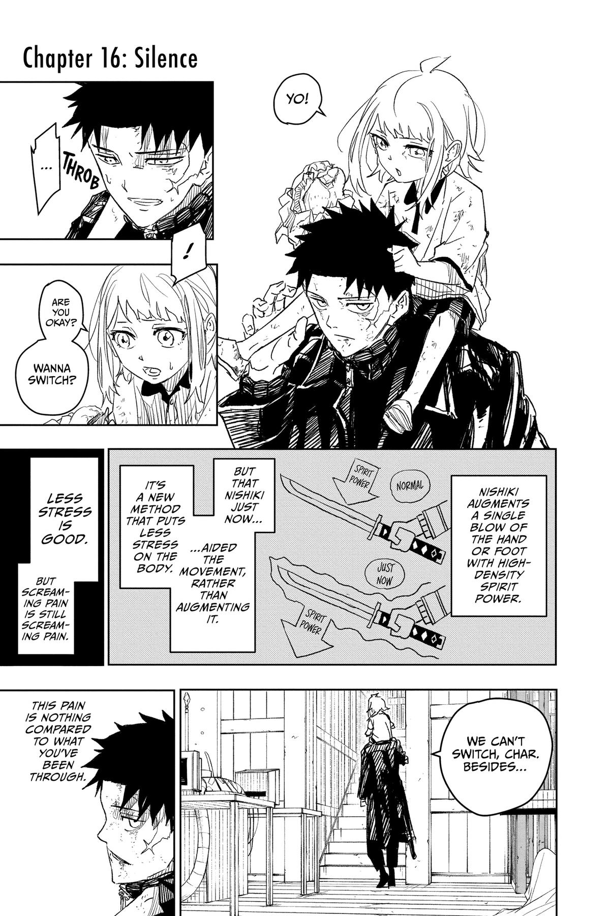 Kagurabachi Manga Chapter 16 page 1 - Silence