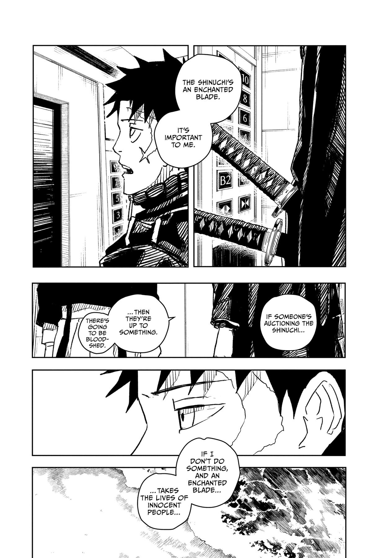 Kagurabachi Manga Chapter 20 page 6 - The Kamunabi's Weapon