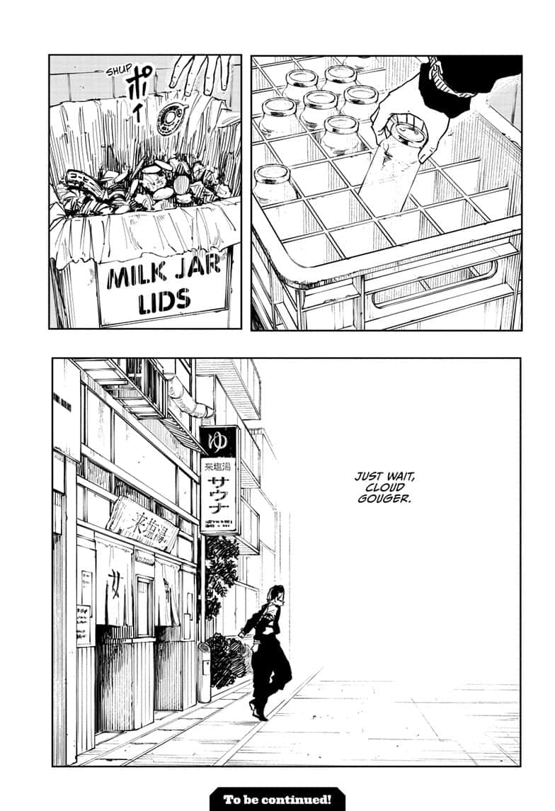 Kagurabachi Manga Chapter 58.5 page 11 - Genichi Sojo's Bathhouse Quest