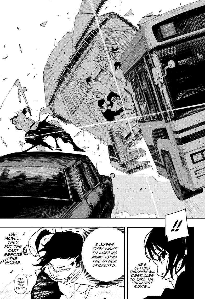 Kagurabachi Manga Chapter 63 page 14 - Car Chase