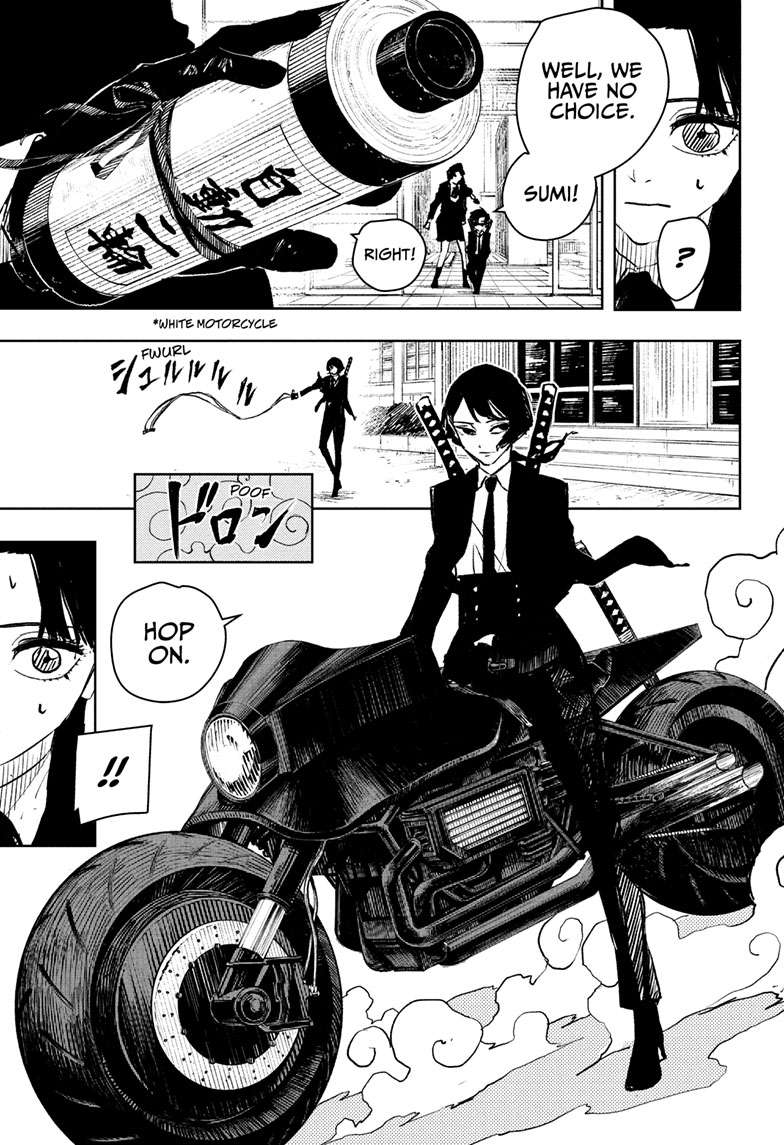 Kagurabachi Manga Chapter 63 page 4 - Car Chase