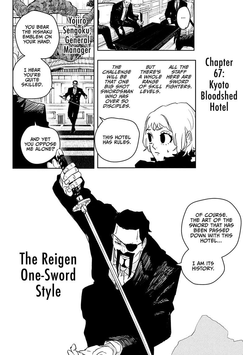 Kagurabachi Manga Chapter 67 page 2 - Kyoto Bloodshed Hotel