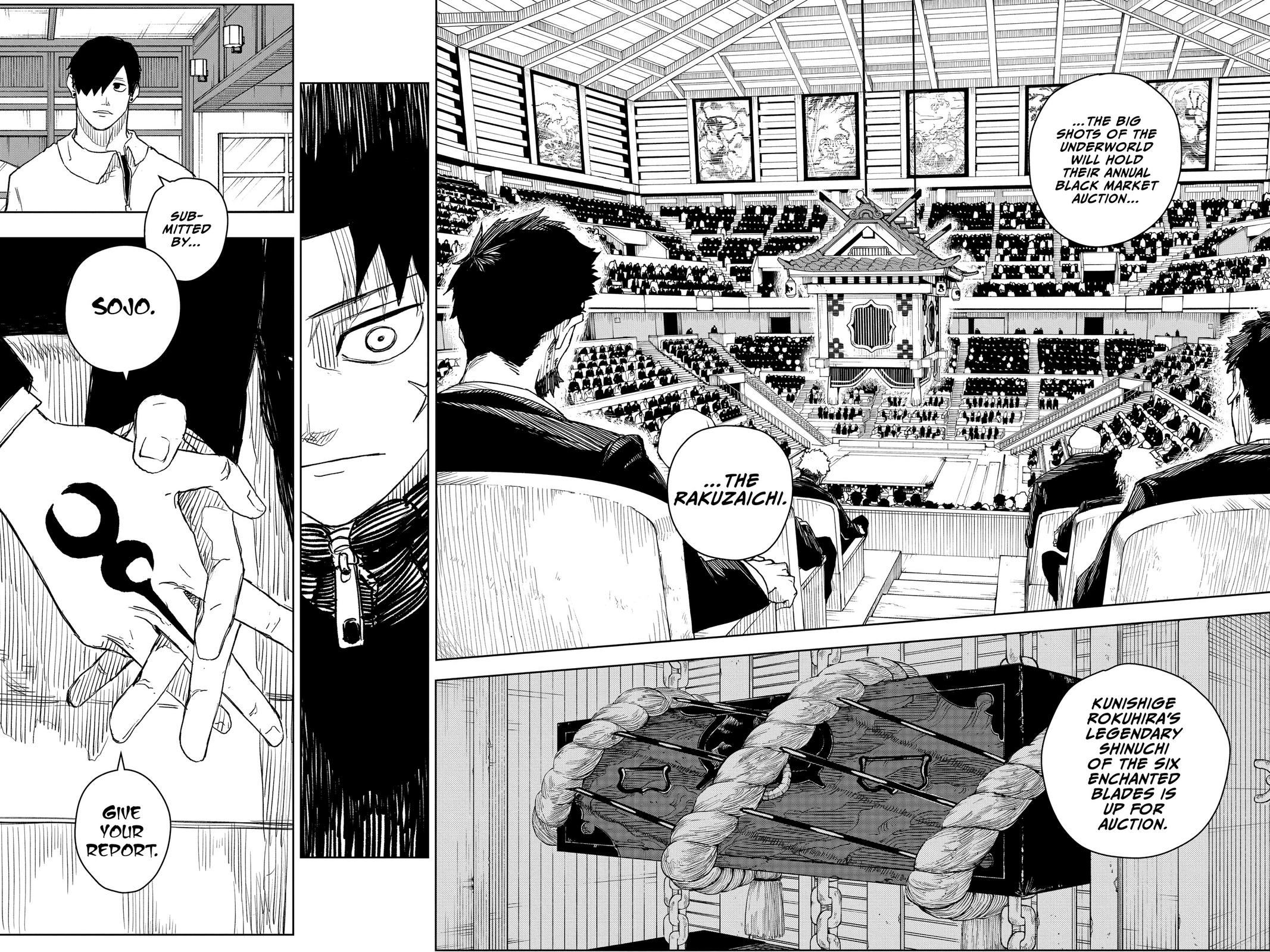 Kagurabachi Manga Chapter 7 page 13 - Smoke Signal