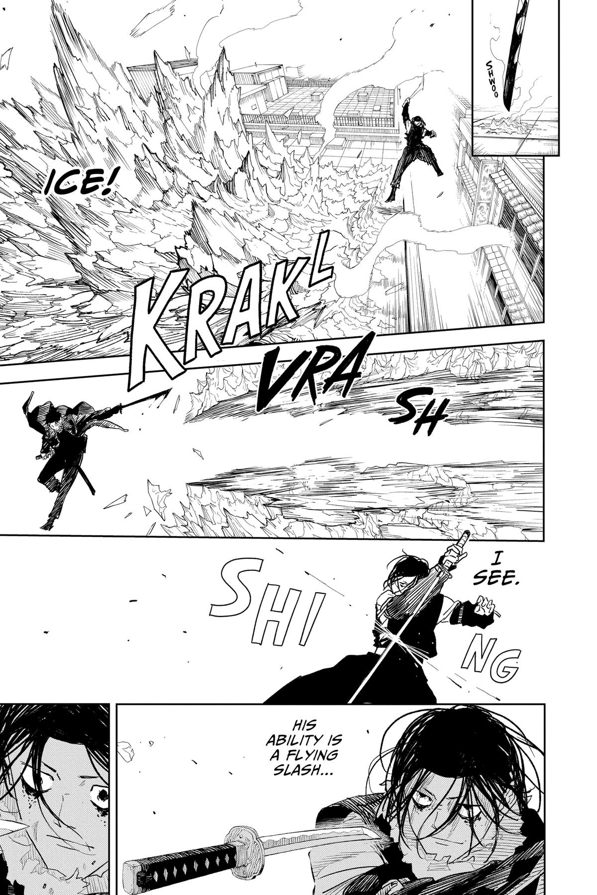 Kagurabachi Manga Chapter 9 page 14 - Enten vs. Cloud Gouger