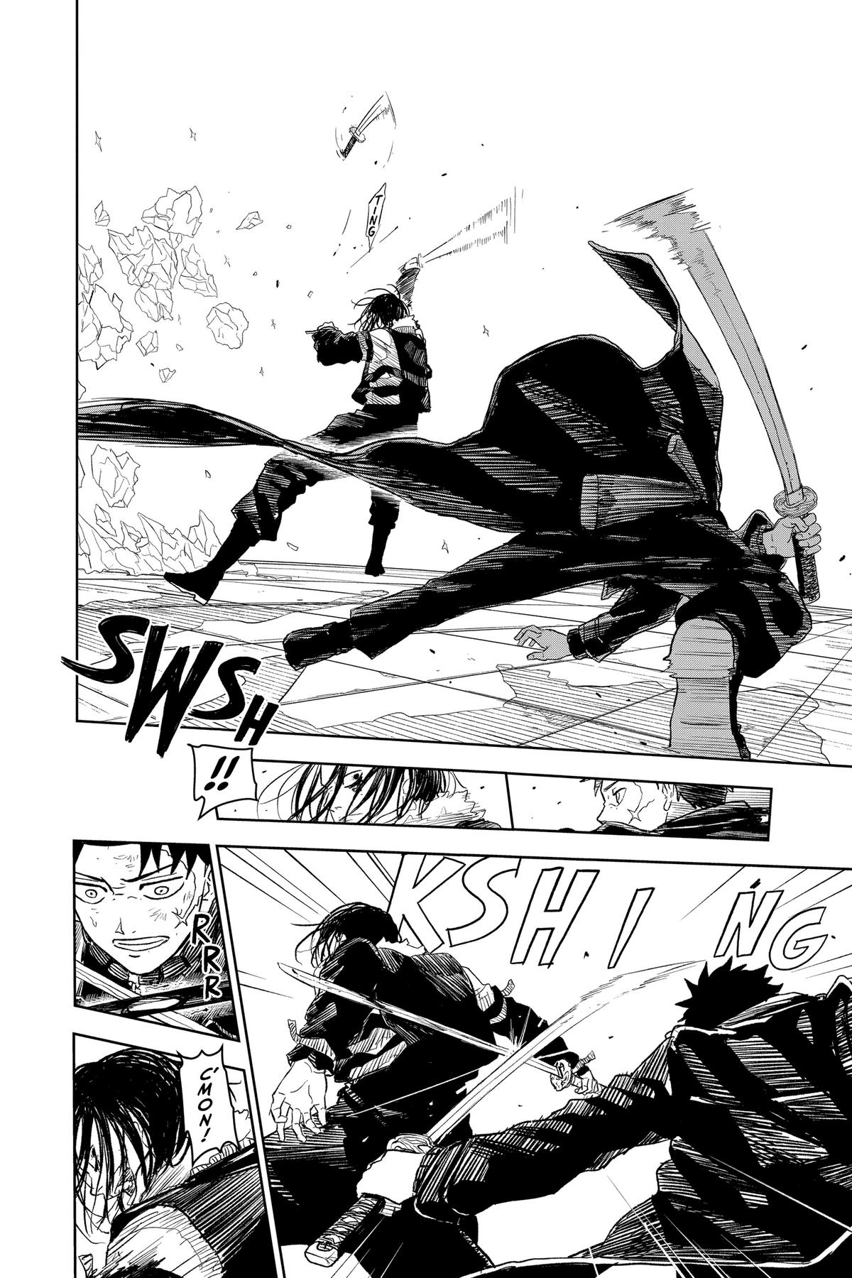 Kagurabachi Manga Chapter 9 page 15 - Enten vs. Cloud Gouger