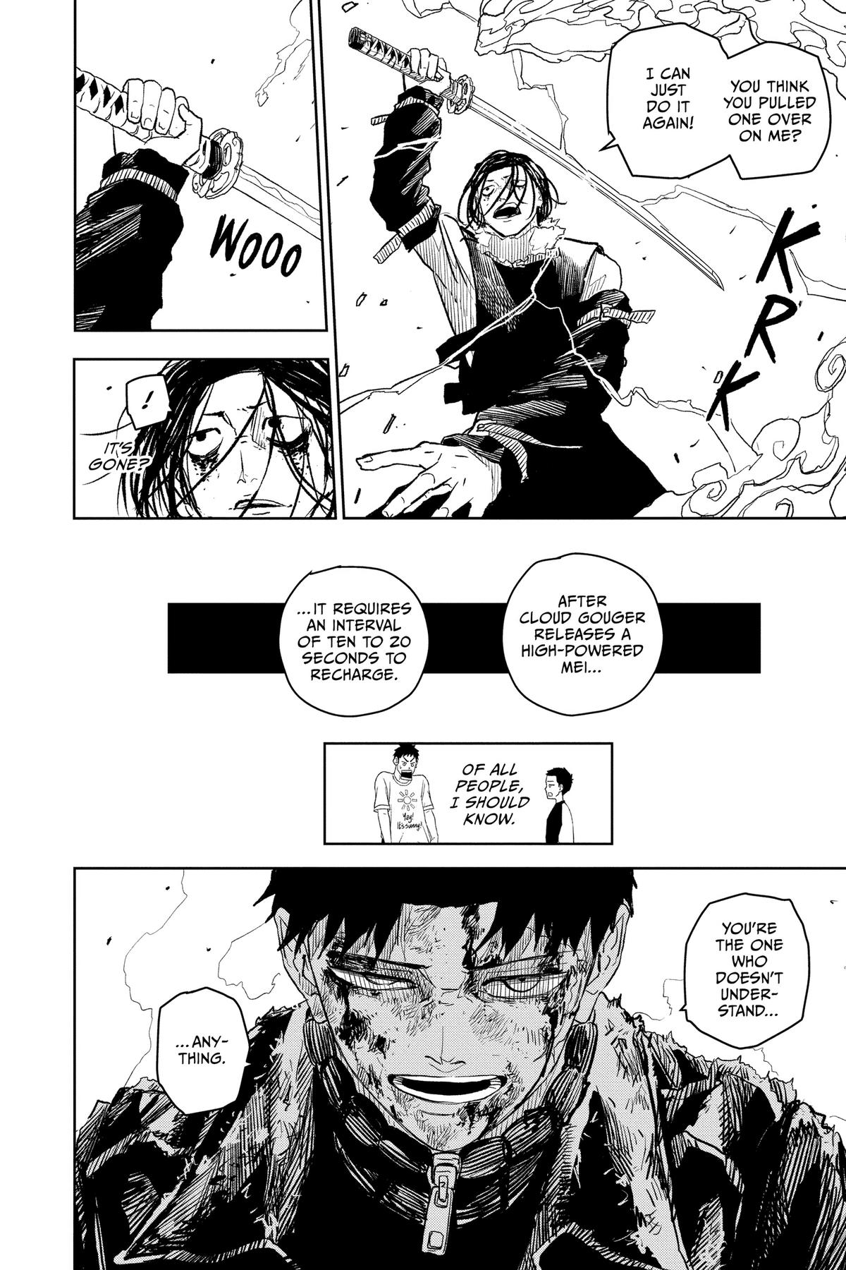 Kagurabachi Manga Chapter 9 page 24 - Enten vs. Cloud Gouger