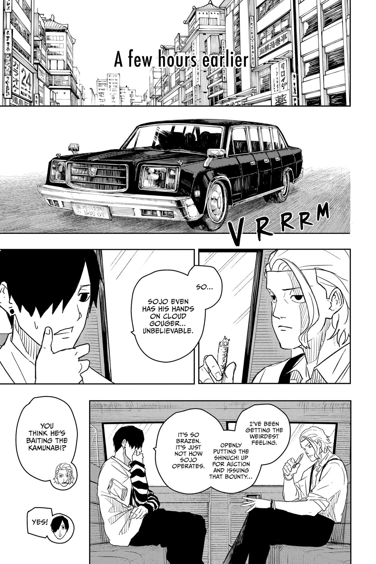 Kagurabachi Manga Chapter 9 page 8 - Enten vs. Cloud Gouger