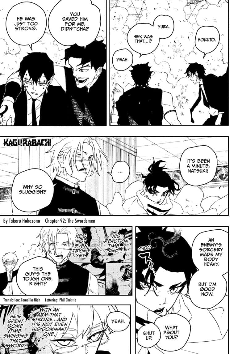 Kagurabachi Manga Chapter 92 page 1 - The Swordsmen