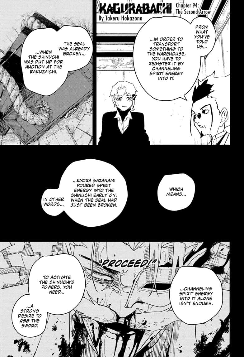 Kagurabachi Manga Chapter 94 page 1 - The Second Arrow
