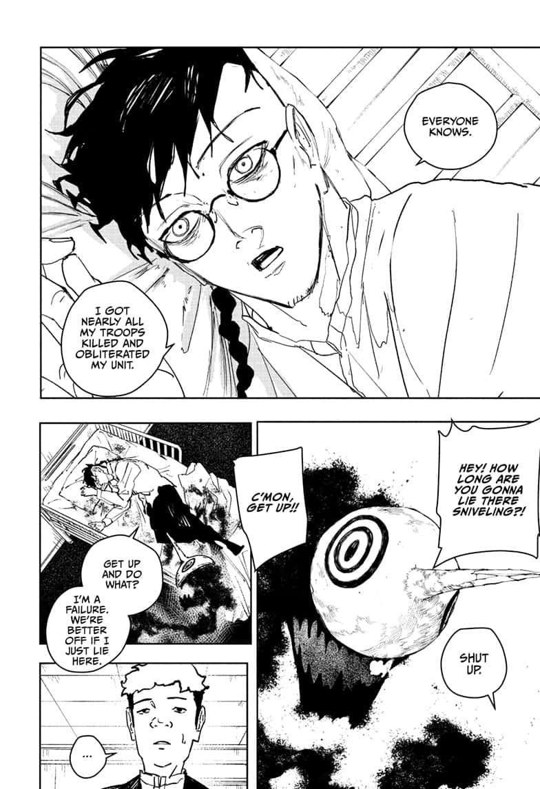 Kagurabachi Manga Chapter 98 page 4 - Ikuto Hagiwara, Worthless Commander